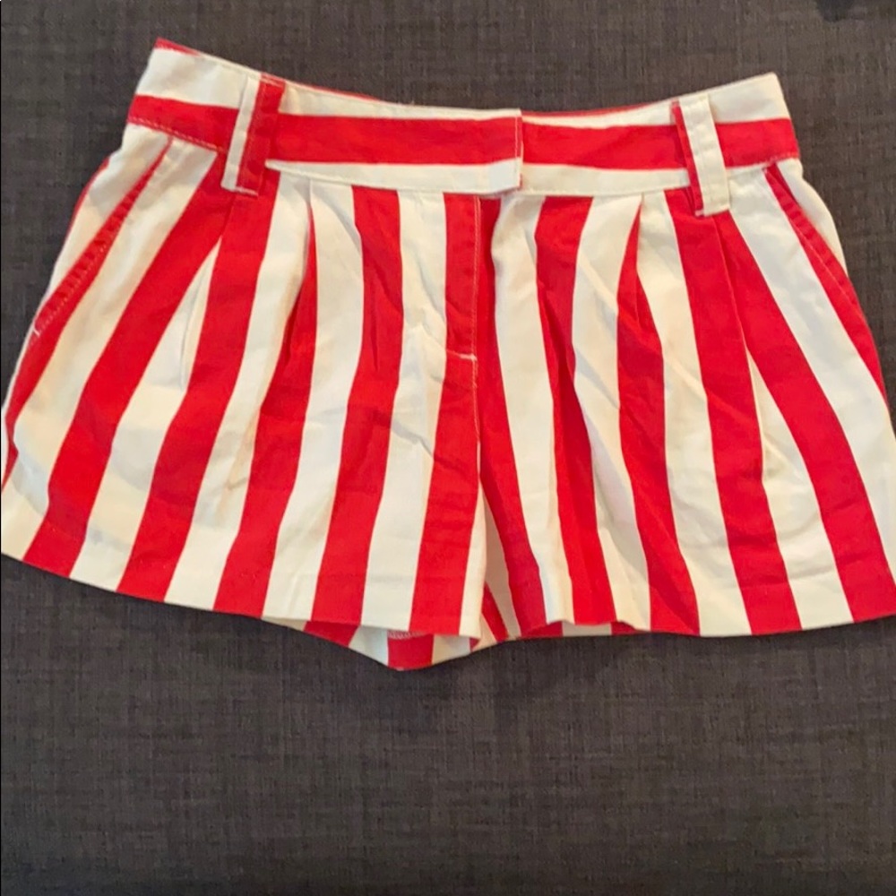 BDG high waisted striped shorts